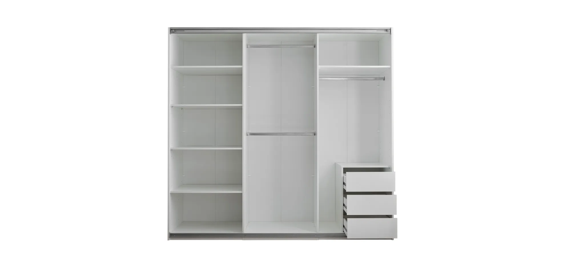 Schwebetürenschrank, weiß - MyStyle 3056