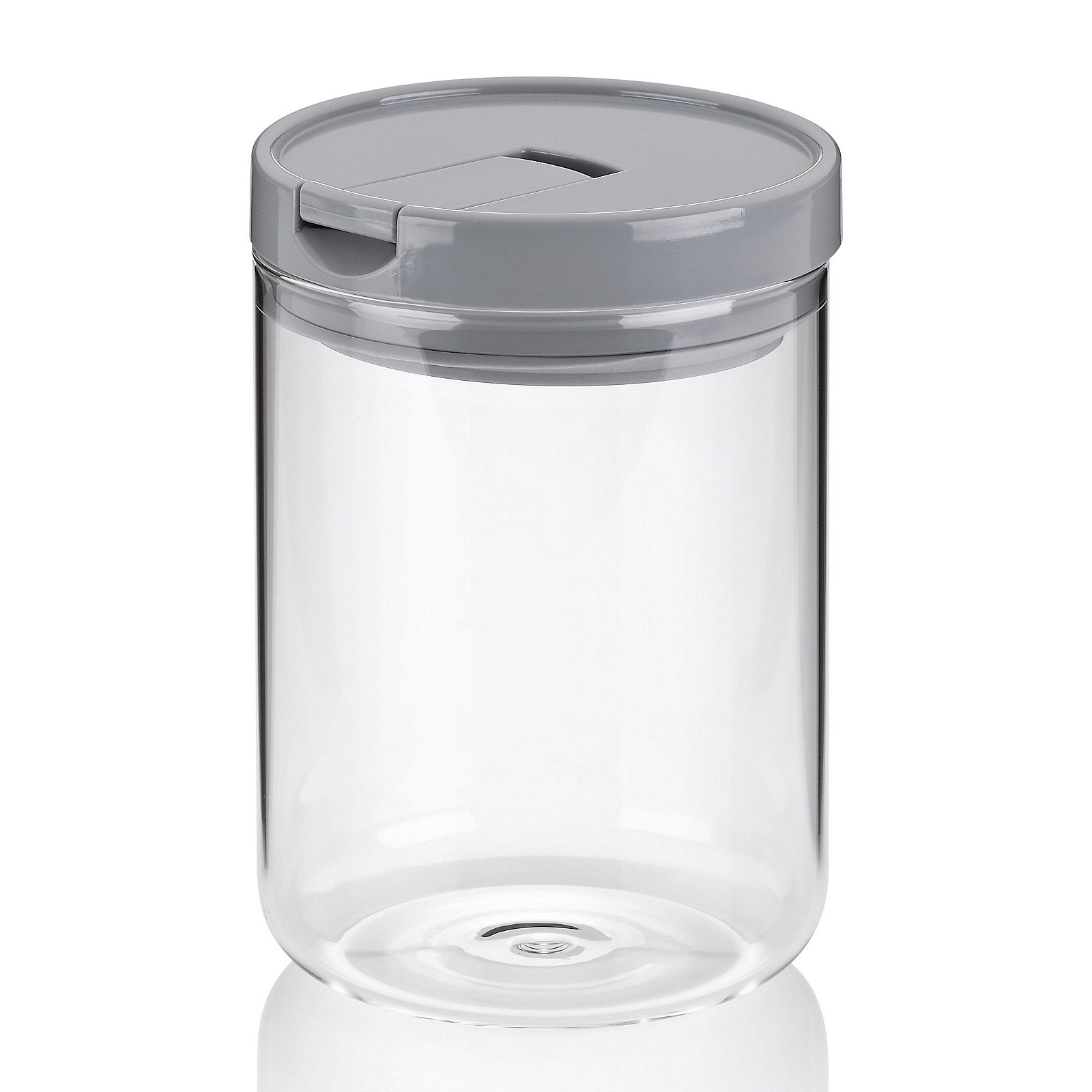 Vorratsdose Arik 15x10,5 cm - Glas hellgrau