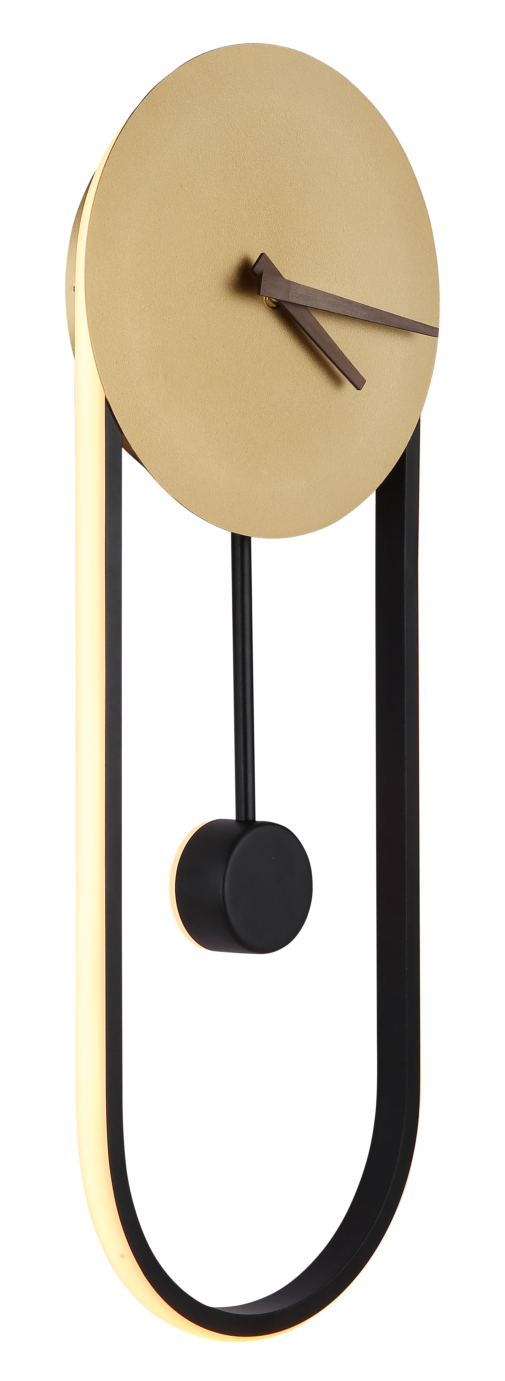 Wanduhr - gold/schwarz