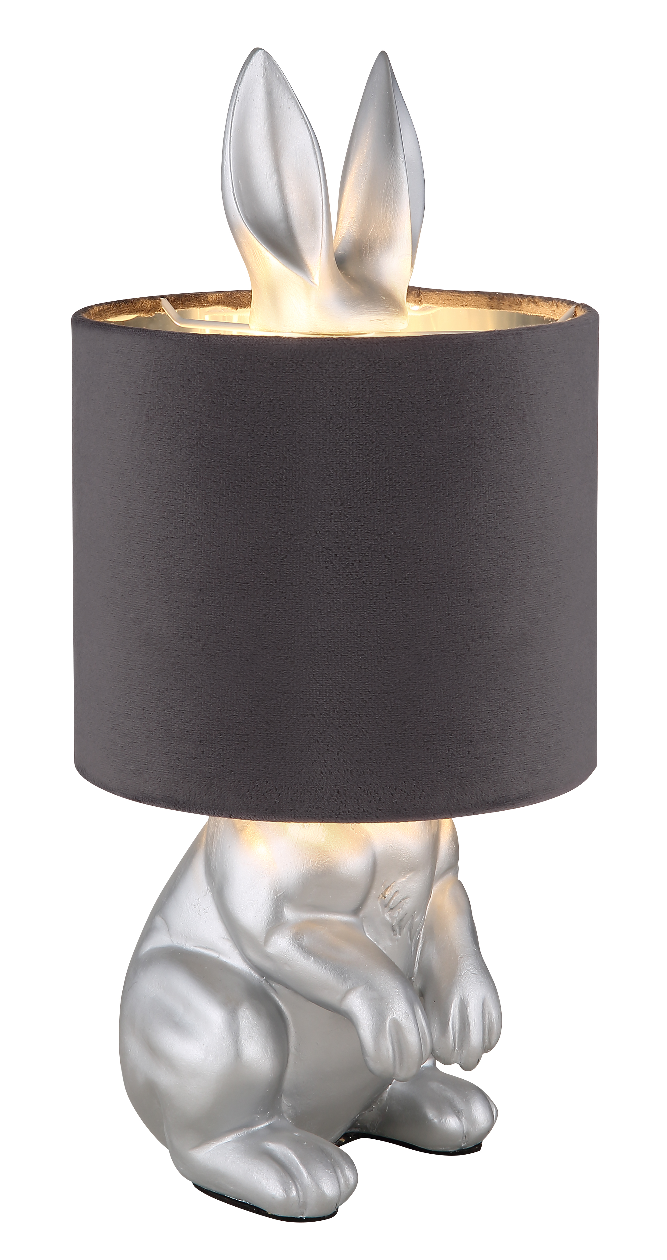 Tischleuchte RABBIT - silberfarben matt, E27