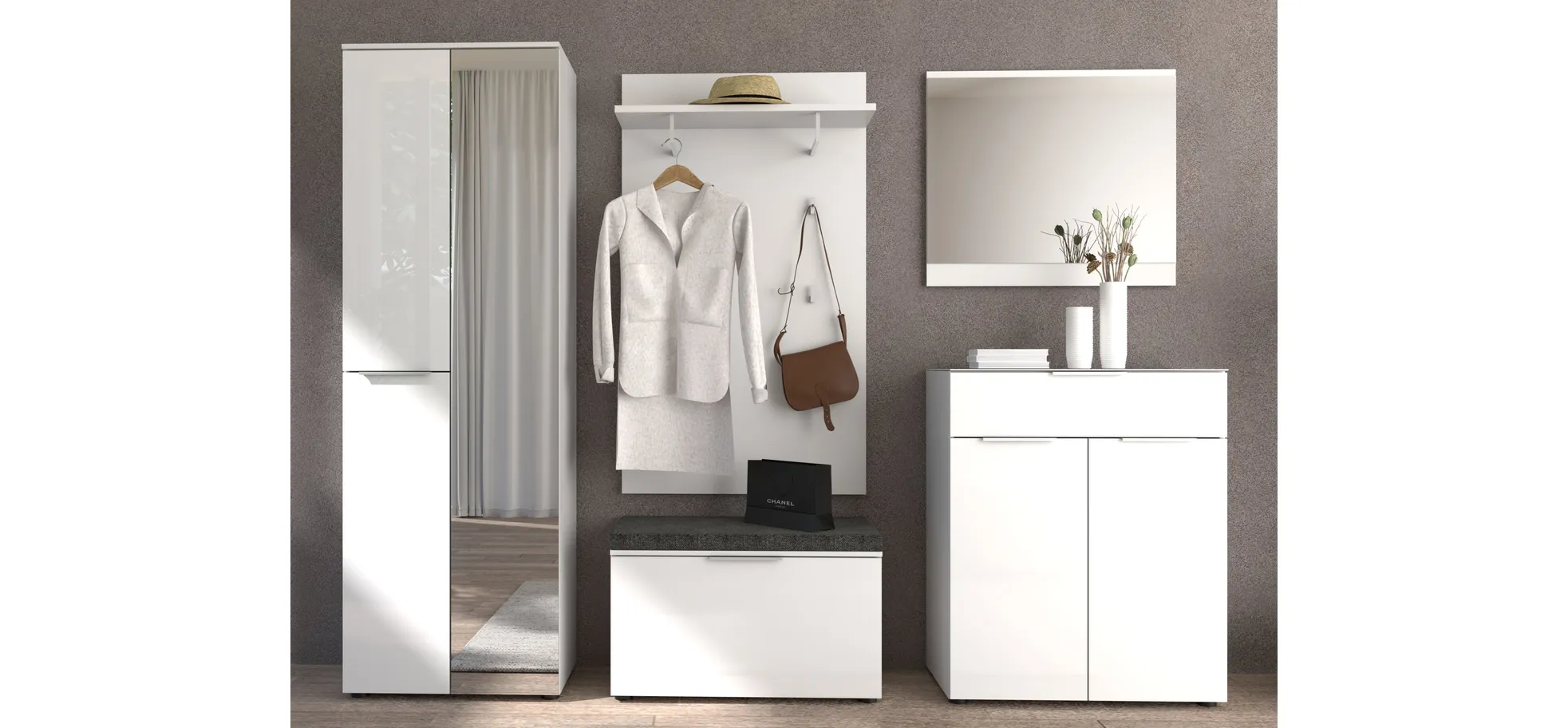 Garderobe - Weiß
