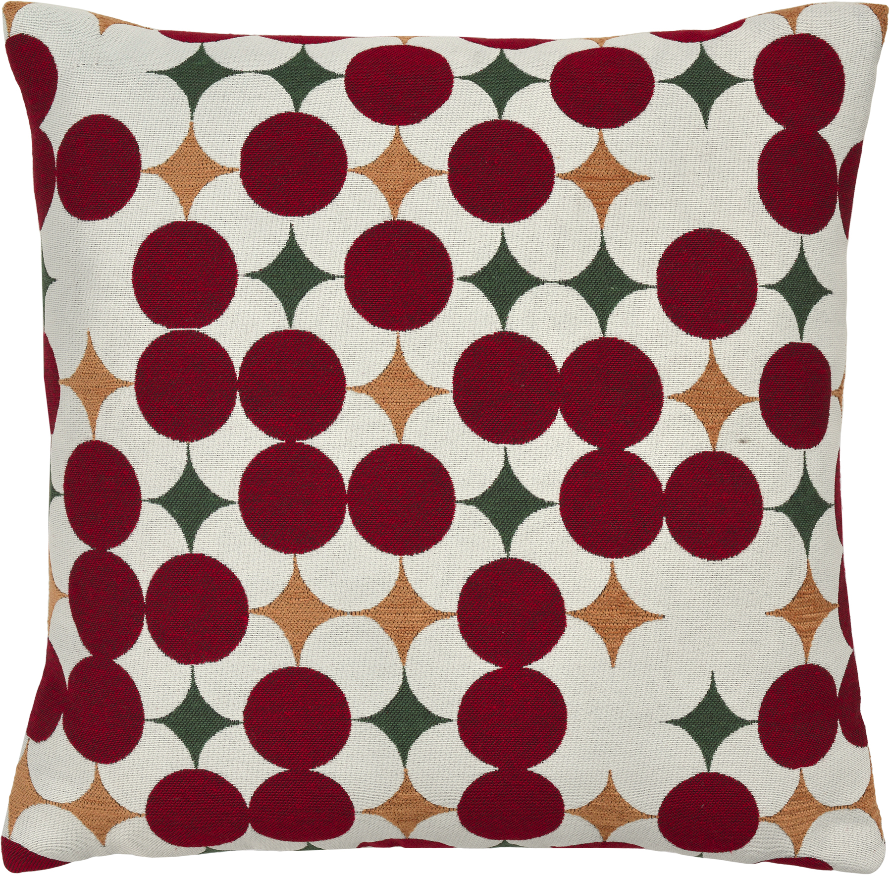 Kissenhülle Kule - 50x50cm, red/green