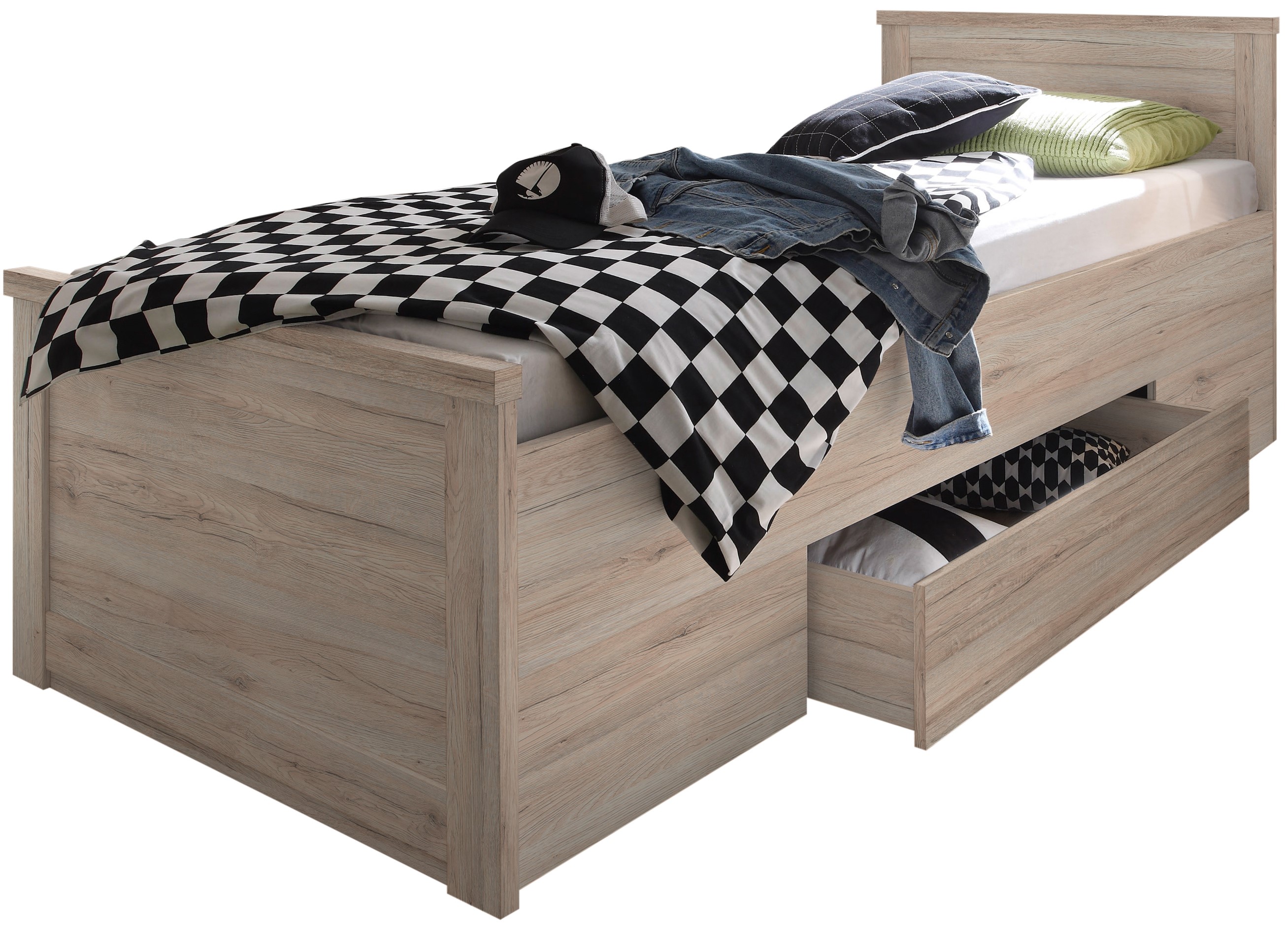 Komfortbett, Eiche San Remo Nachbildung - MyTogo349