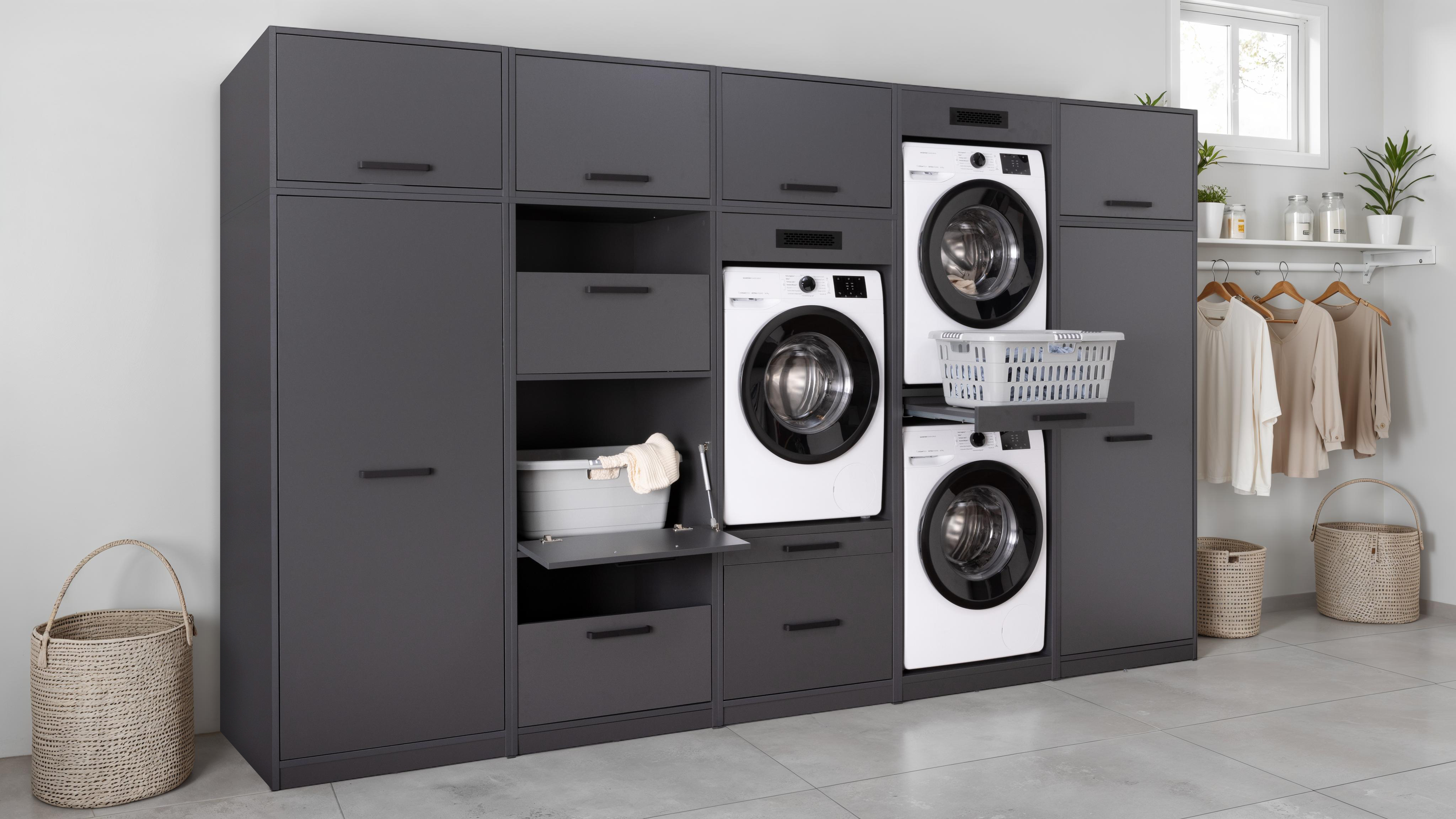 Wäscheschrank, Anthrazit - MyStyle 9005