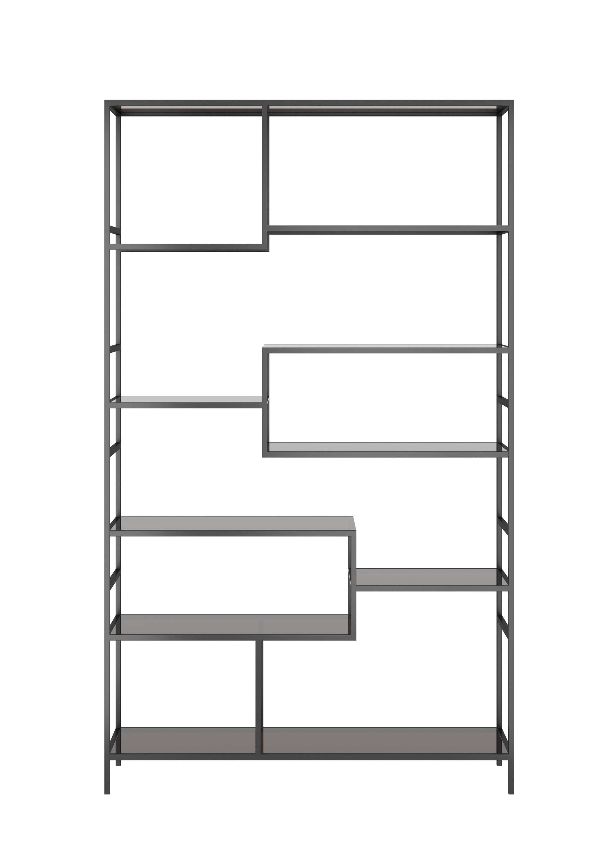 Regal Loft, schwarz, Rahmen Stahl  - Möbel