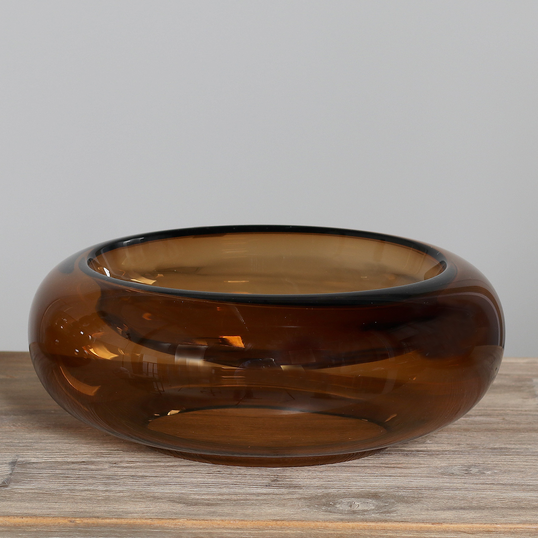 Glas Vase - honey, 33 cm