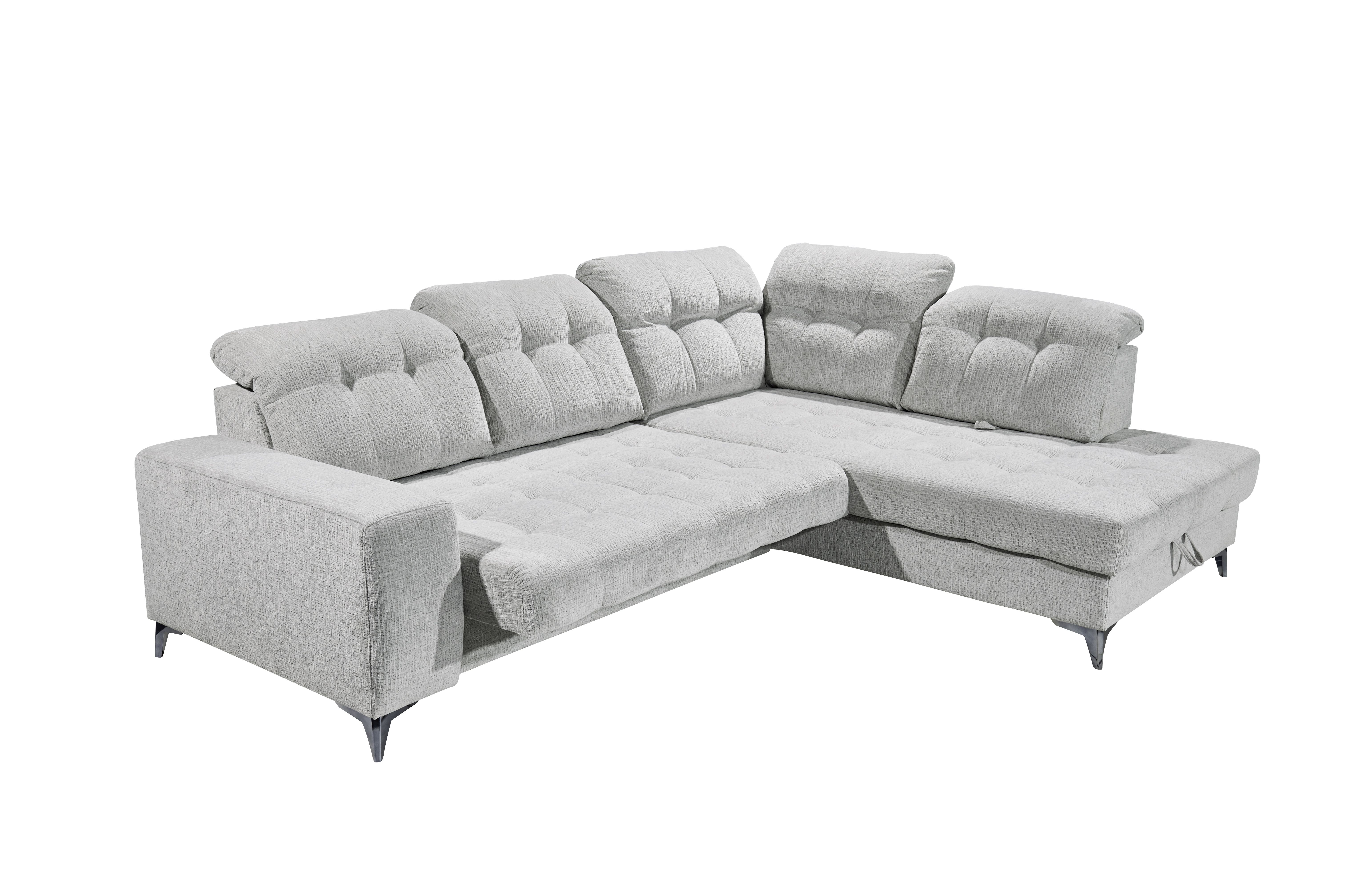 Ecksofa, light grey - Elty