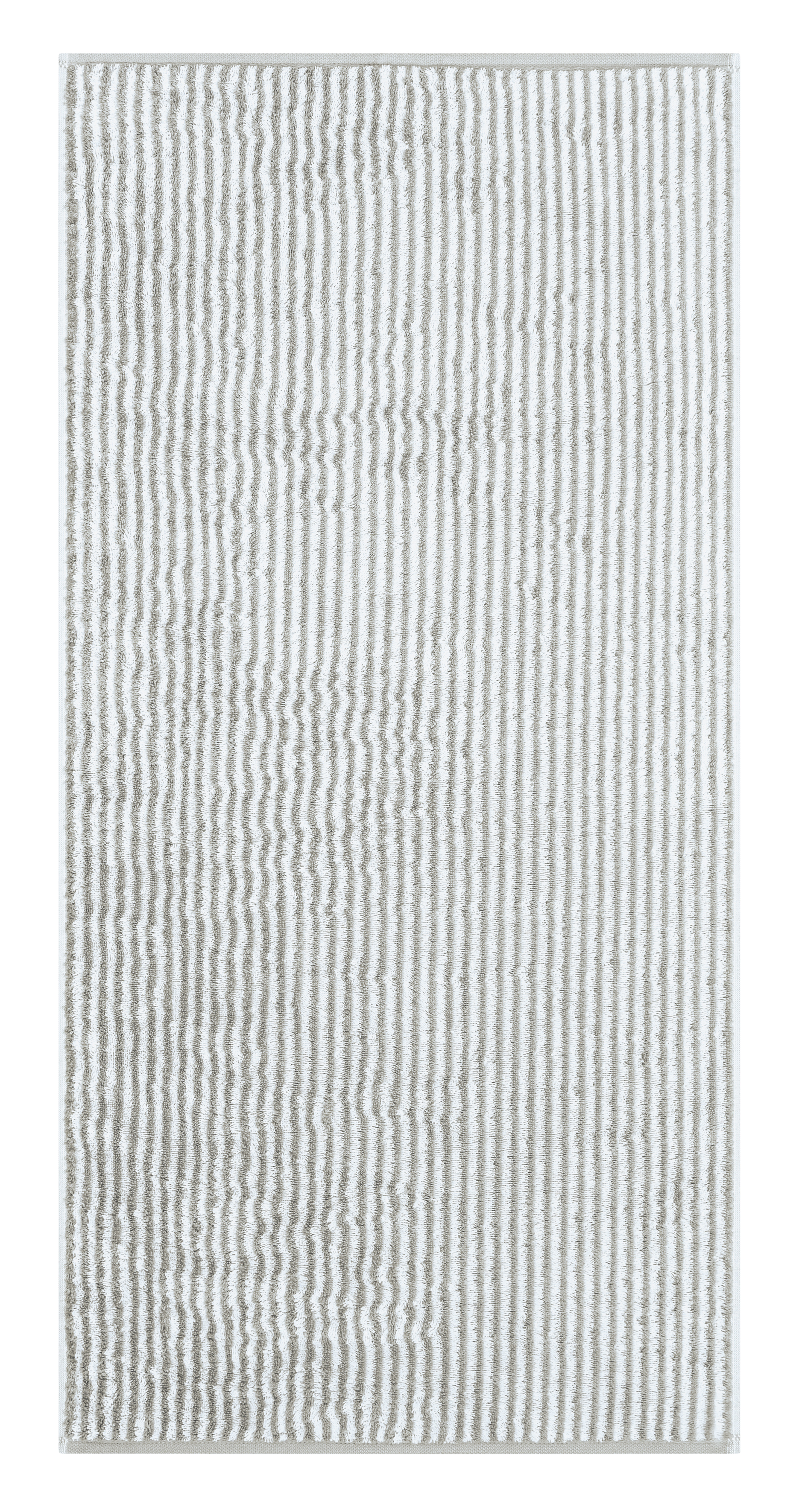 Handtuch Two-Tone Stripe, platin - 50x100cm, Streifen