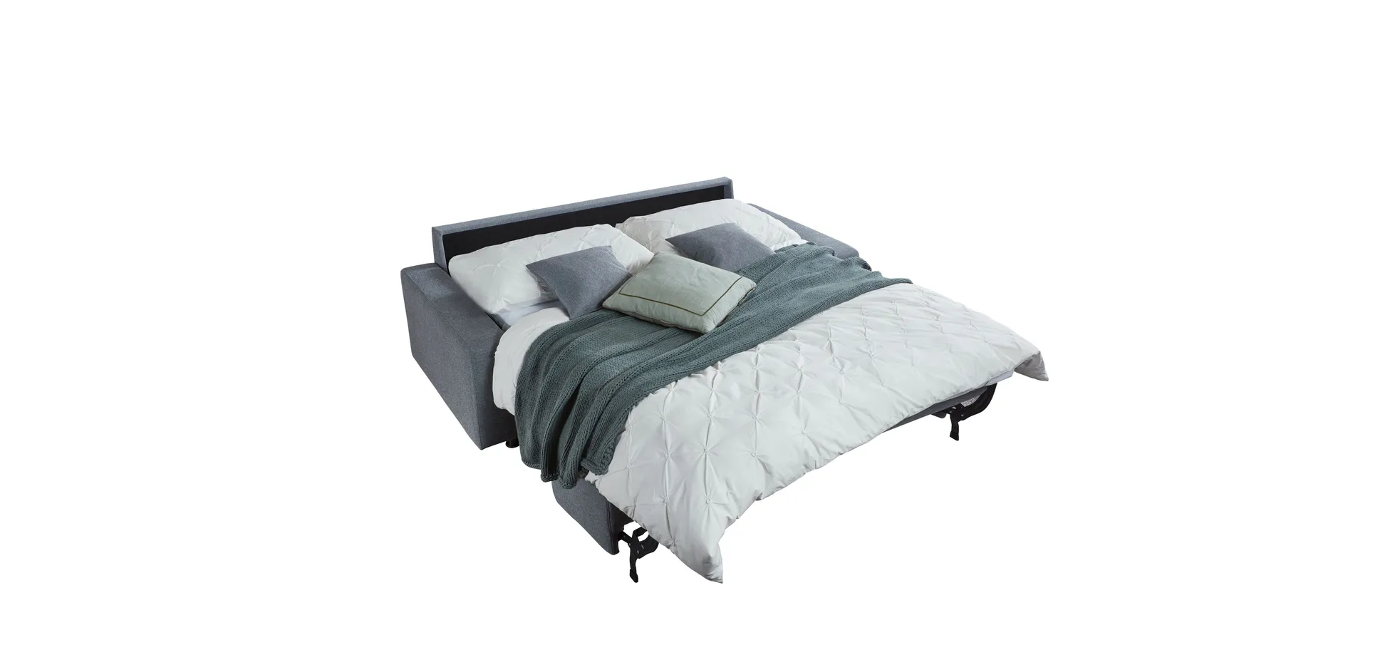 Faltbett - 2-Sitzer, Stoff, Grau