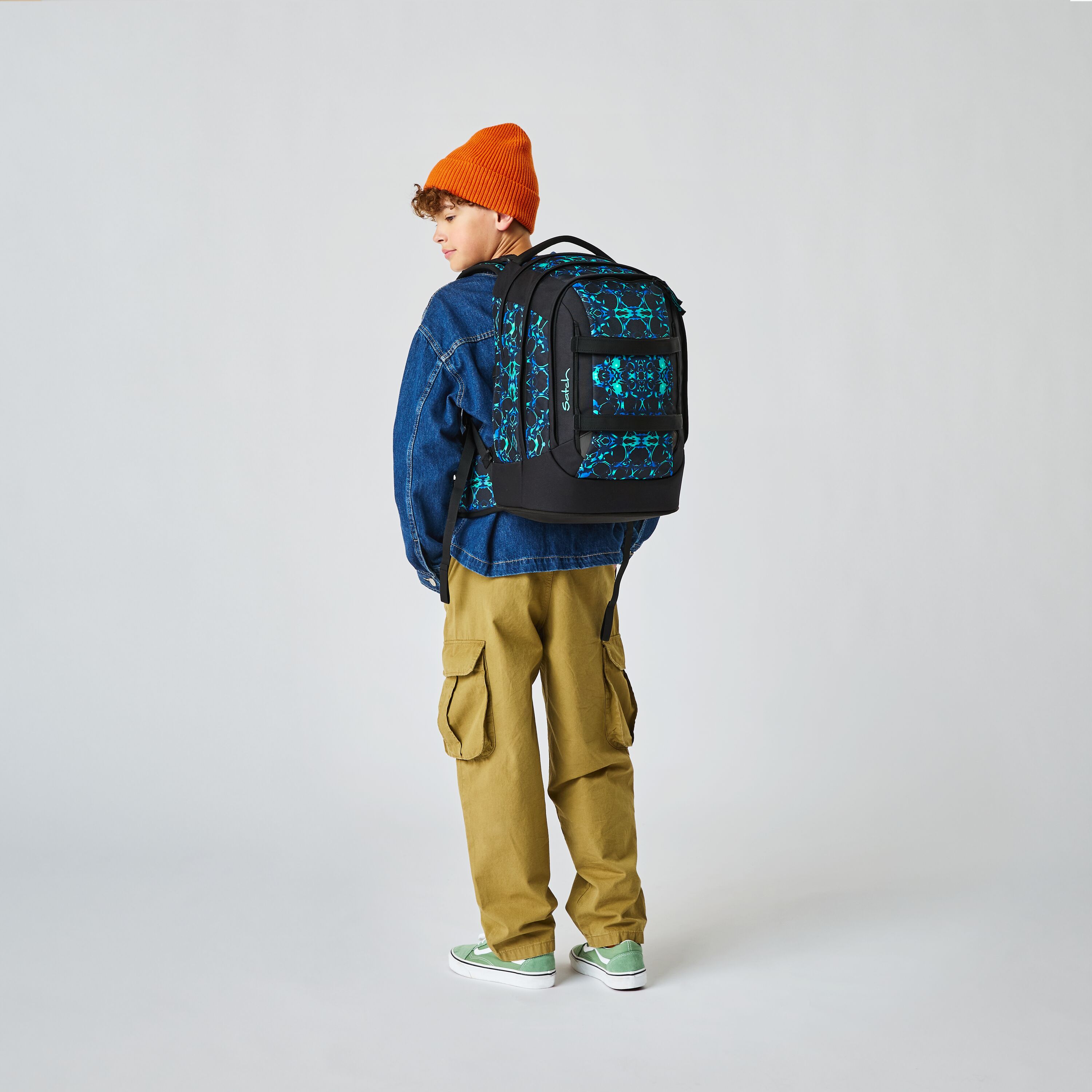 Schulrucksack Caleido Blue - Satch Pack