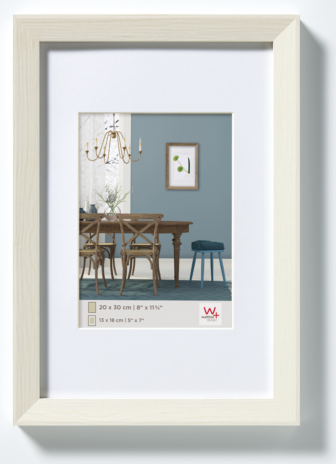 Bilderrahmen, Fiorito, Holz - 50x70 cm, WEISS