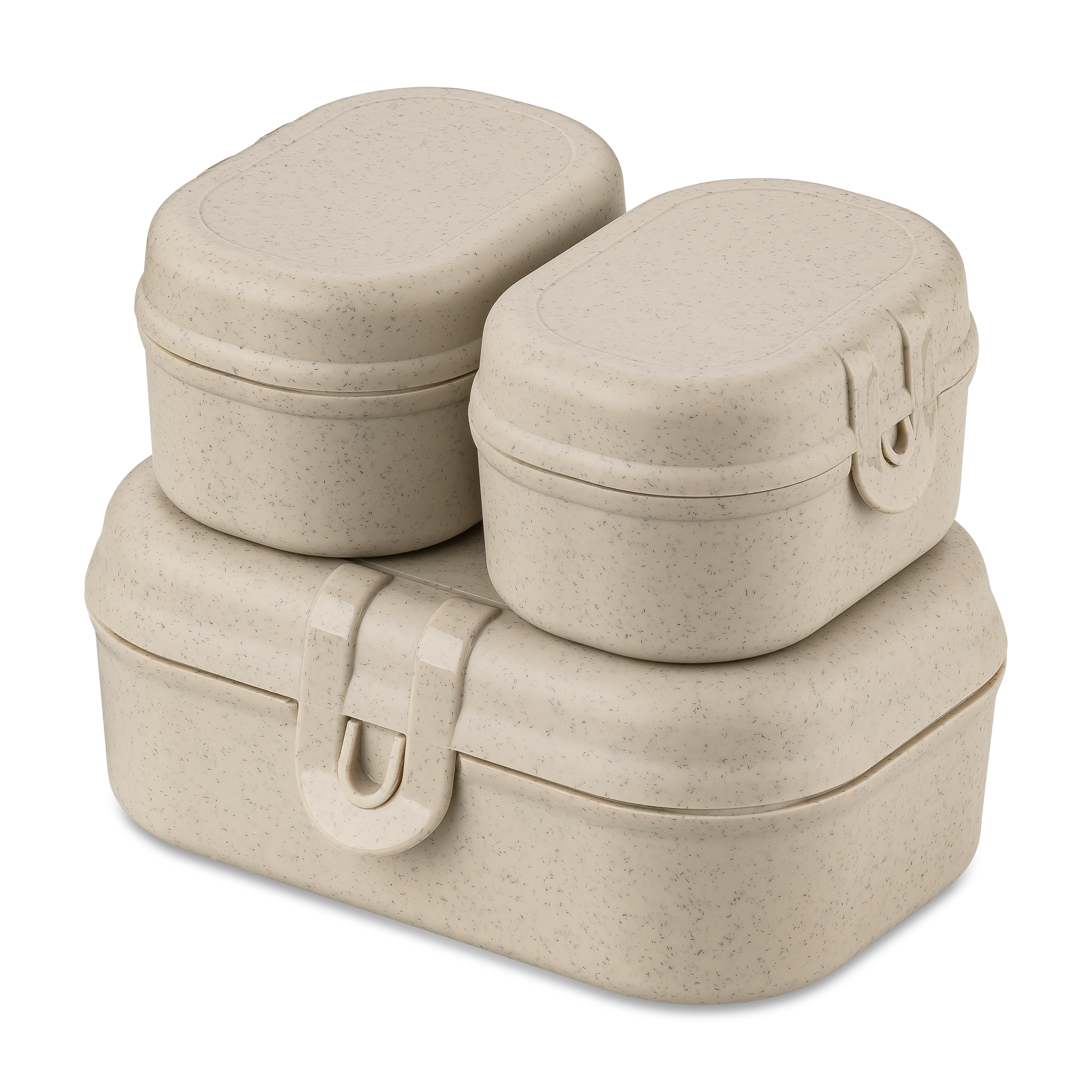 Lunchbox-Set, nature desert sand - 3-teilig, umweltfreundlich, 100% CO2-neutral