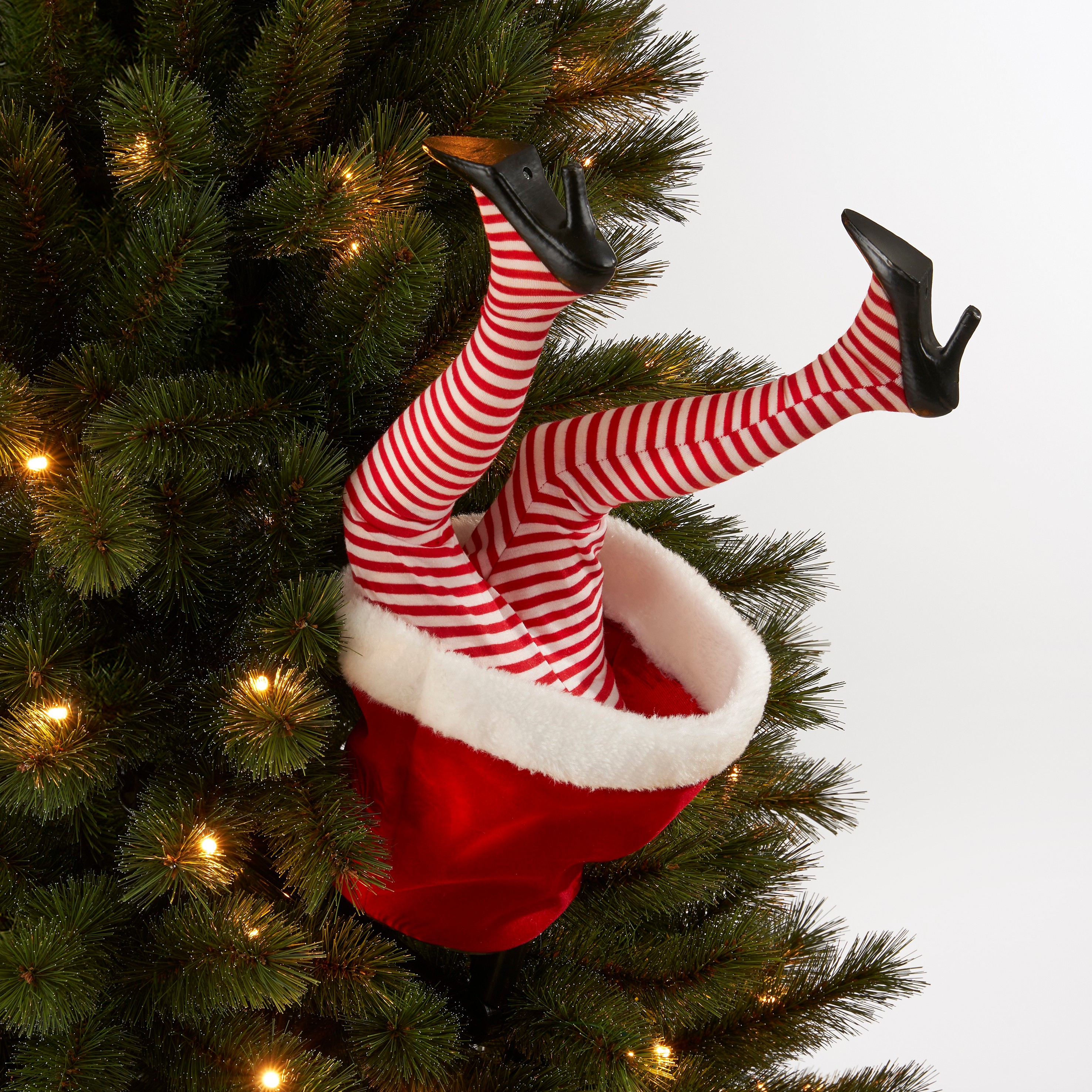 Weihnachtsfrau-Beine - inkl . Adapter, 17xb13xh35cm