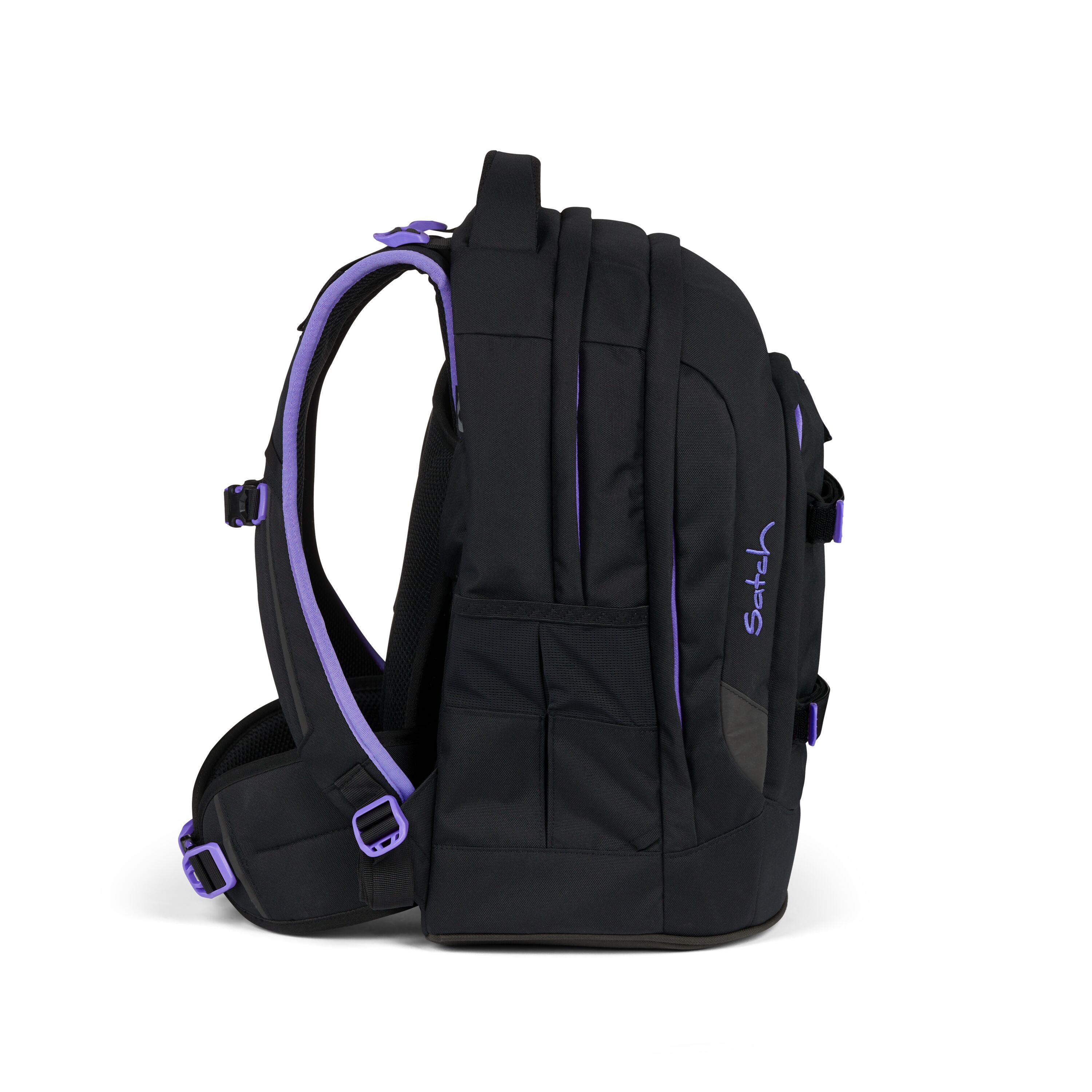 Schulrucksack Purple Phantom - schwarz