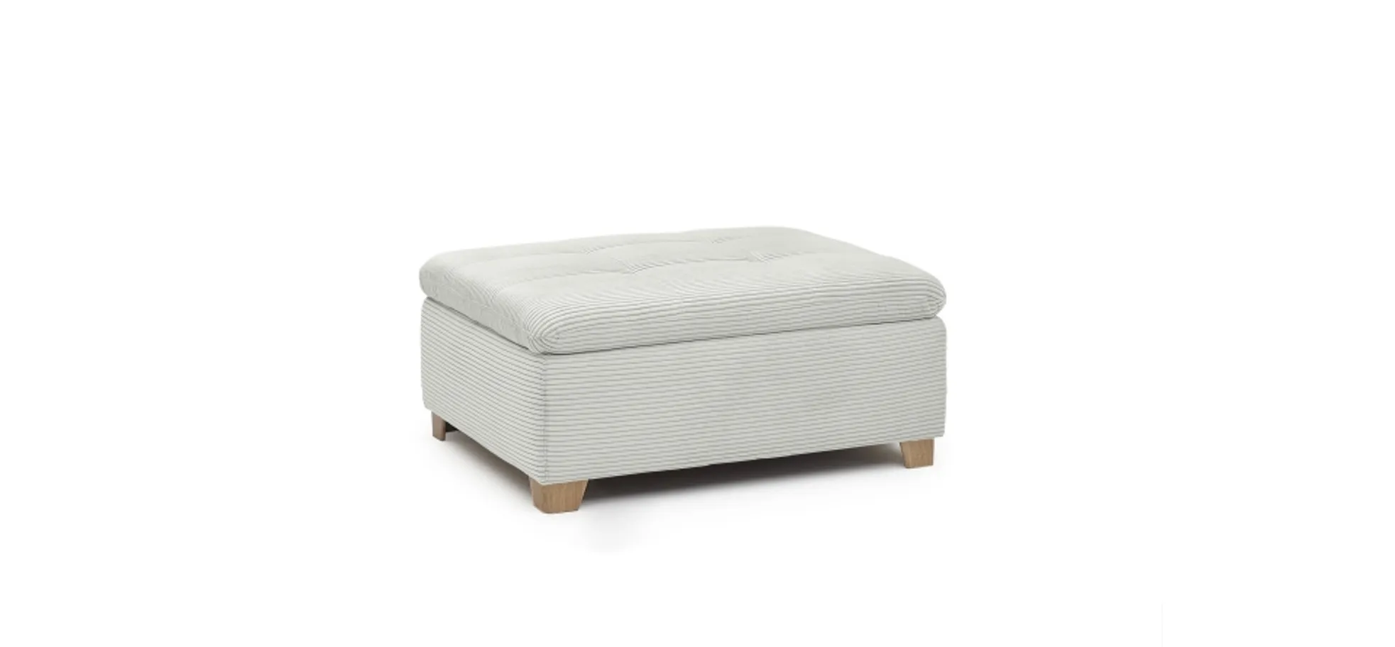 Hocker JAMILA - Stoff, Beige