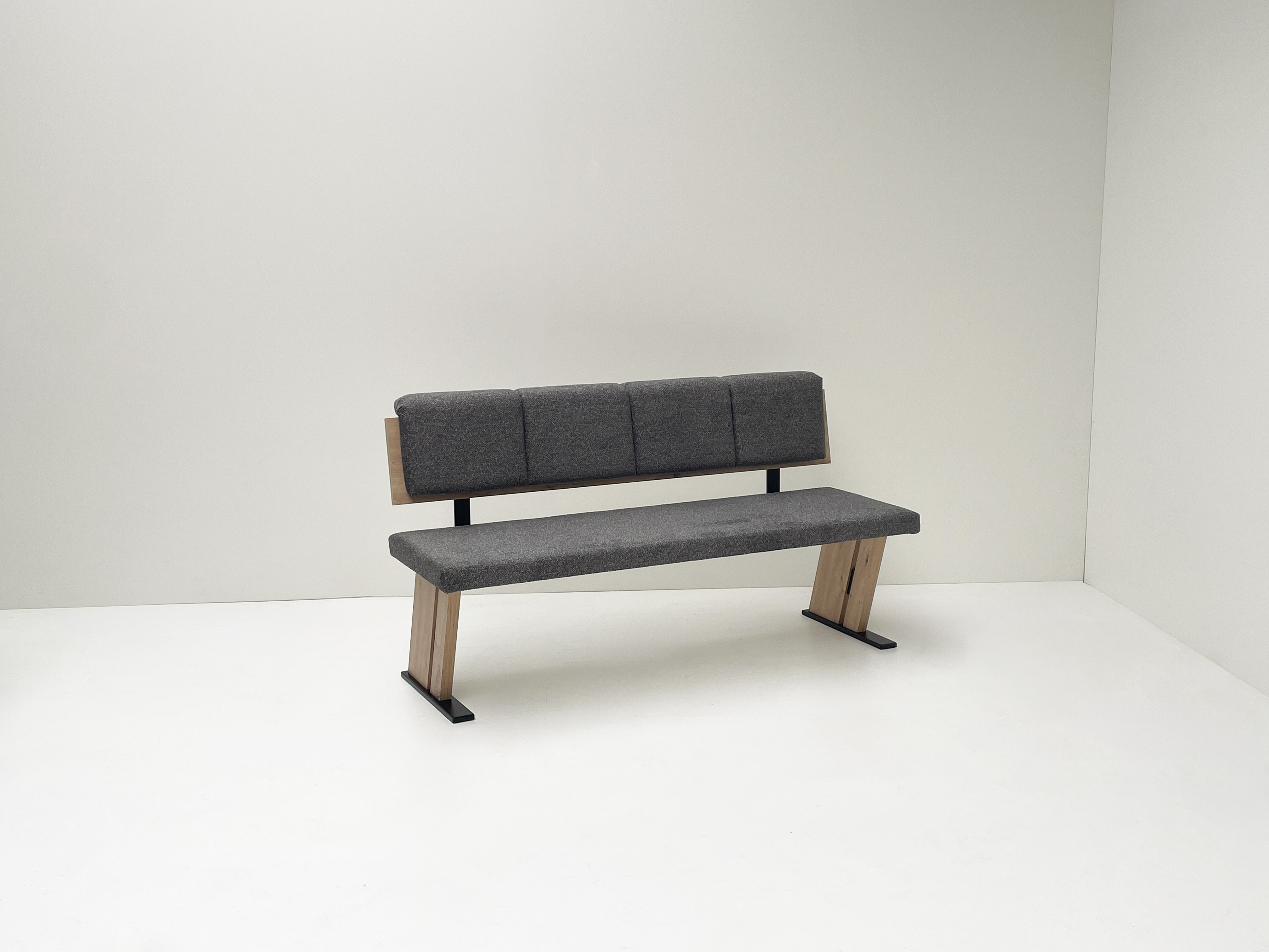 Bankkombination, Stoff mittelgrau - LS26 Catenova