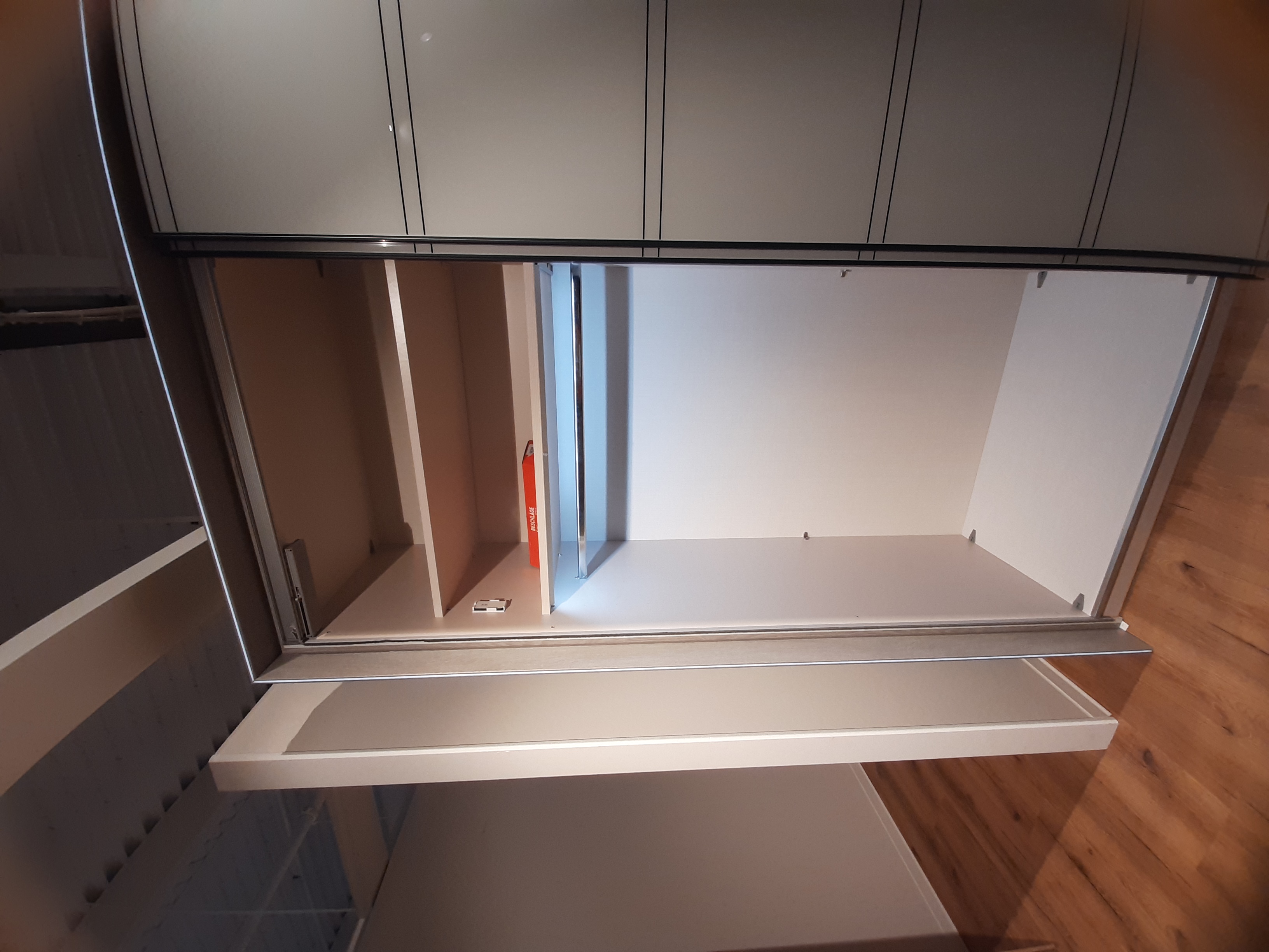 Schwebetürenschrank, Dekor perlgrau - ARANGO