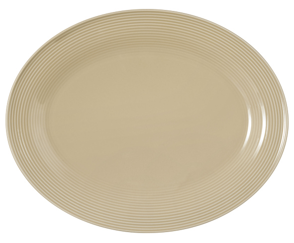 Servierplatte - Beat Color Glaze Sandbeige uni