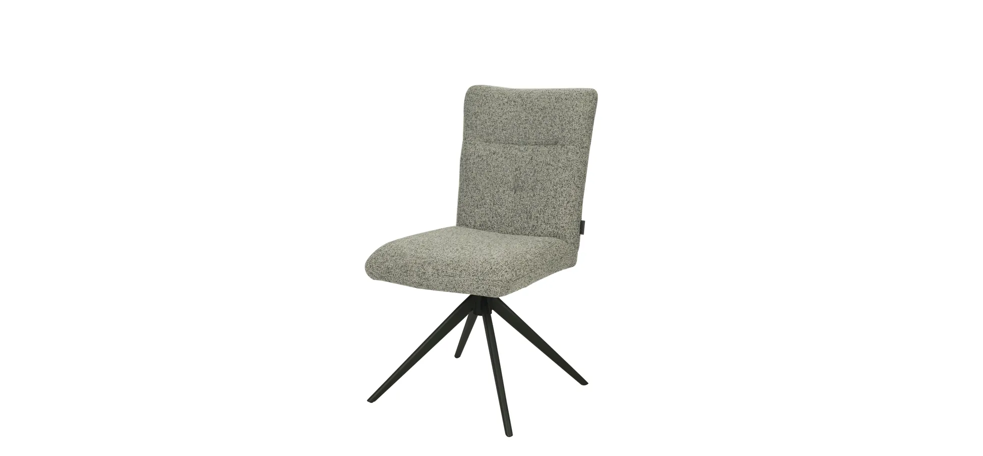 Vierfußstuhl, Stoff Schlamm, drehbar - Mylene