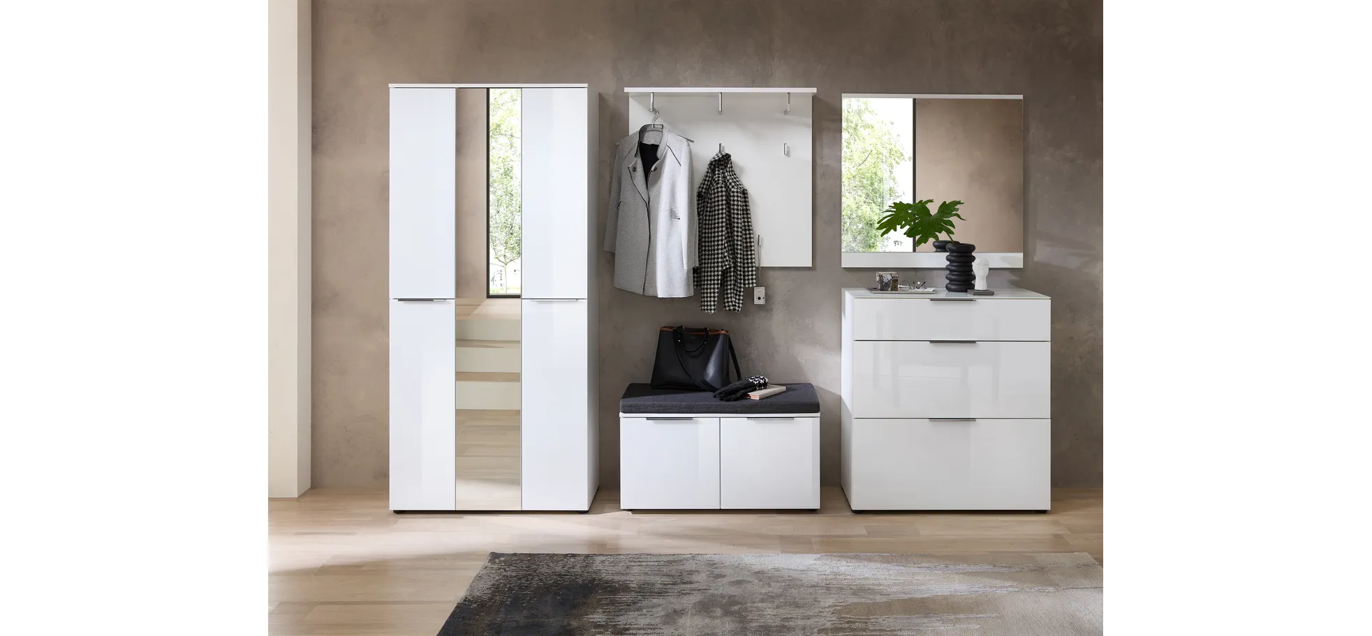 Schuhschrank, weiß - Ilaria