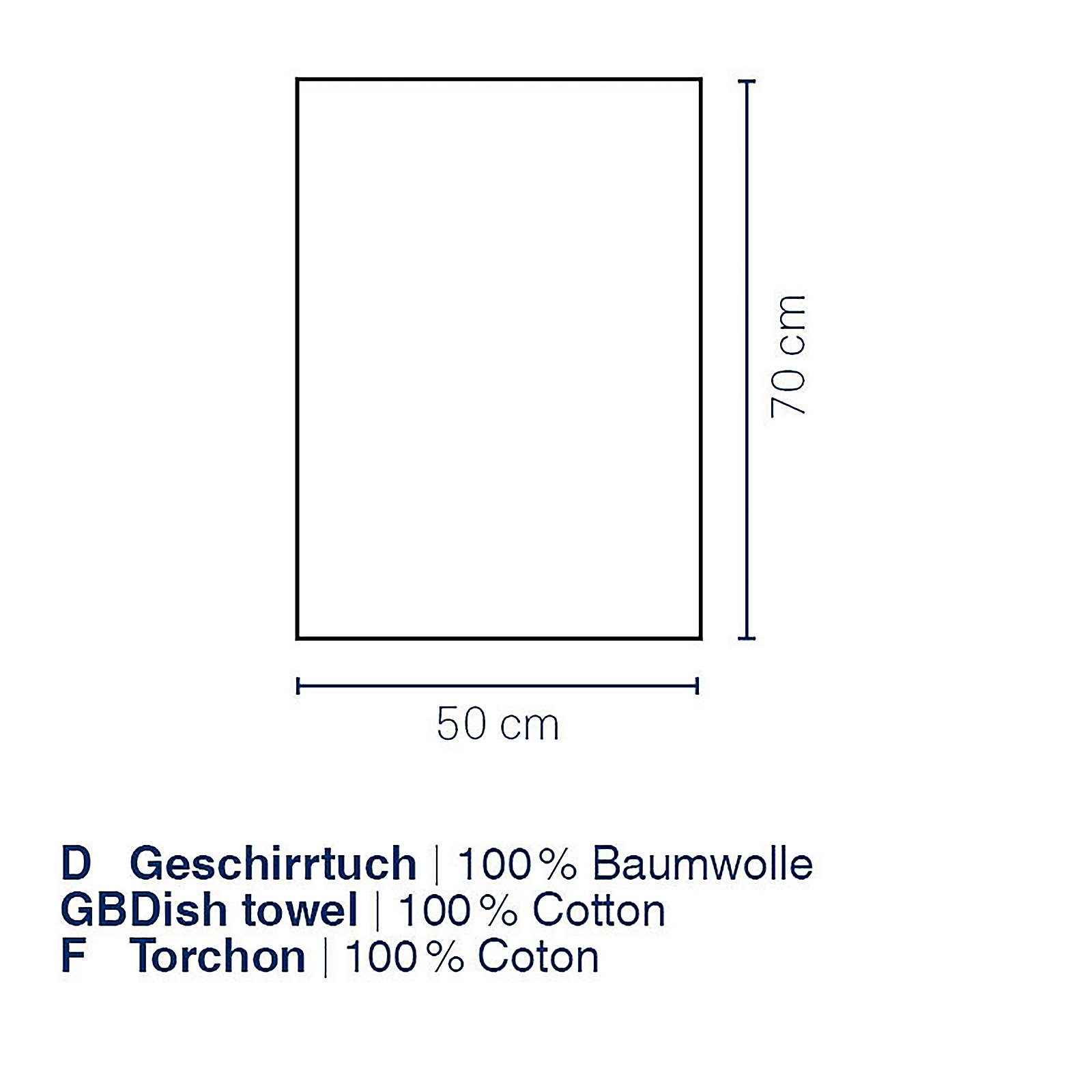 Geschirrtuch Cora 50x70 cm - 100%Baumwolle hellgrün/grün Streifen