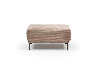Polster-Hocker, Stoff toffee - Hania