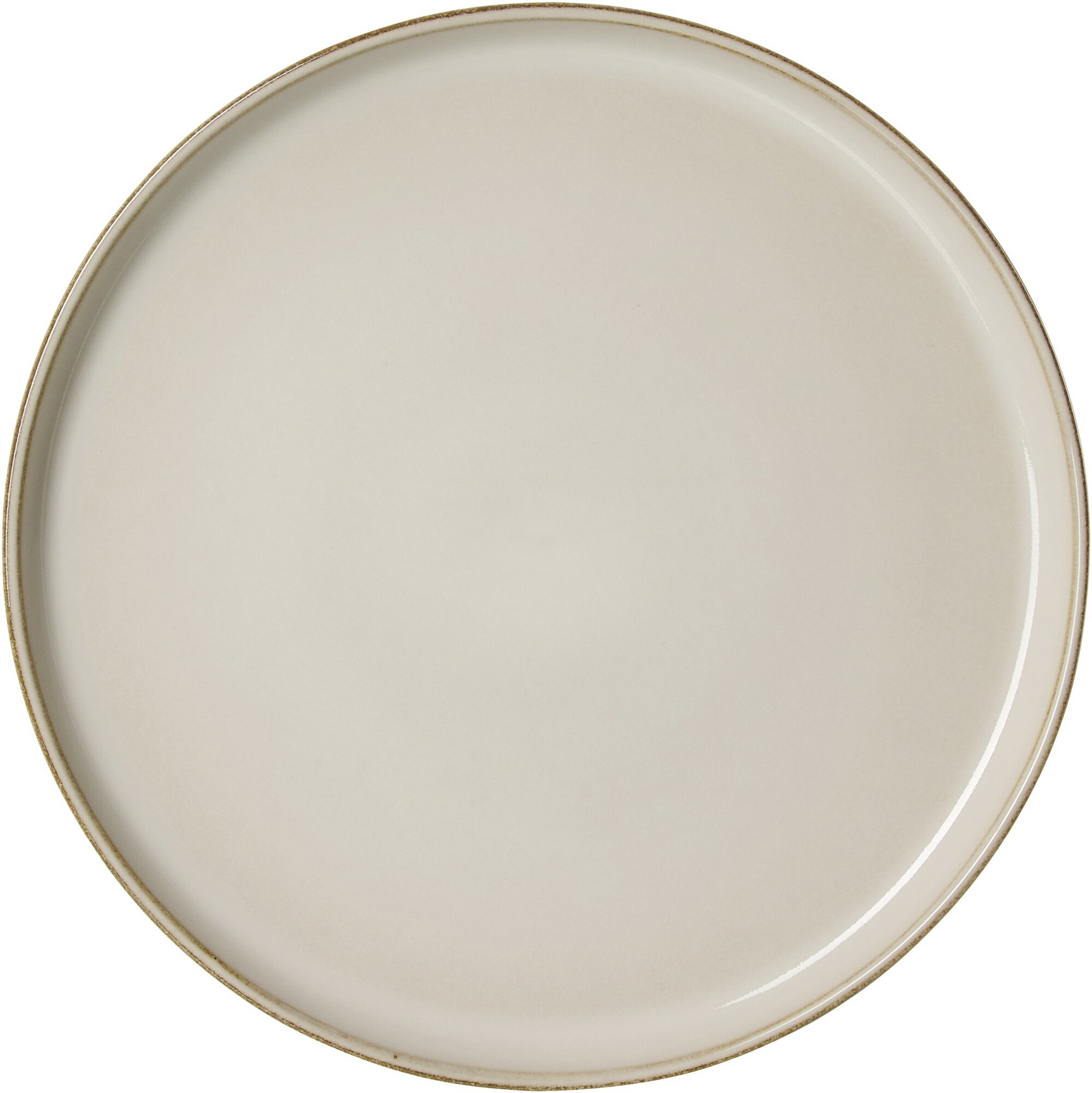 Speiseteller Olivia - steingut, beige, 26,5cm