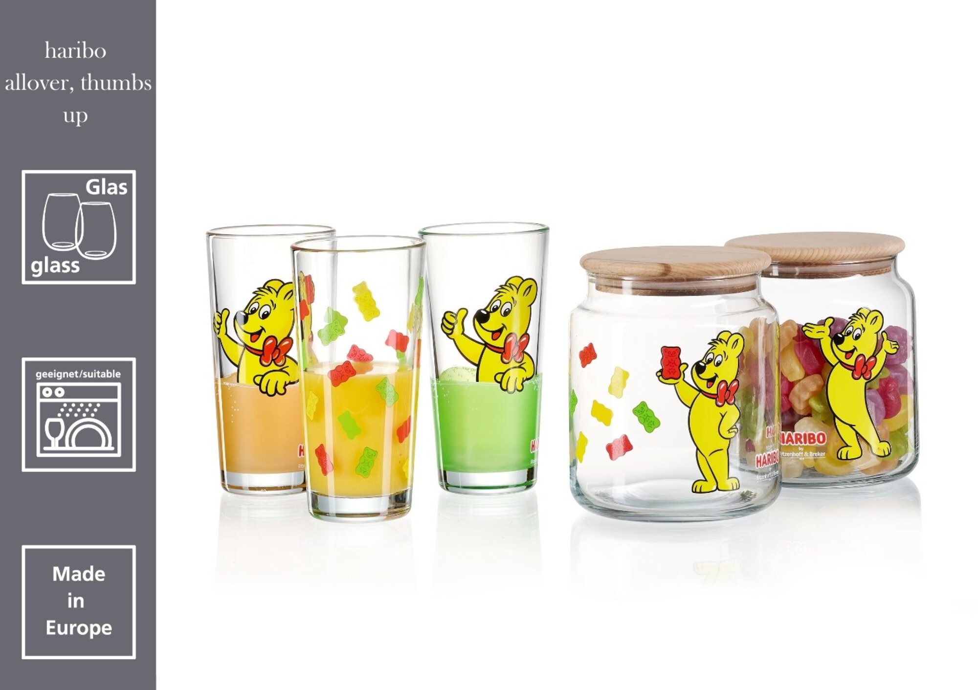 Trinkglas HARIBO - 380 ml Thumbs Up