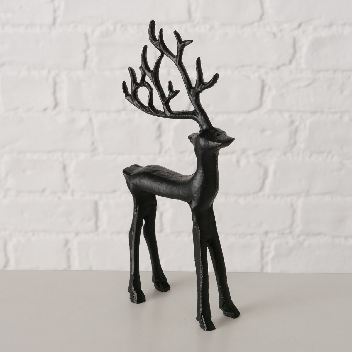 Figur Rupert, Hirsch - H 20,00 cm, Alum. vern. schwarz