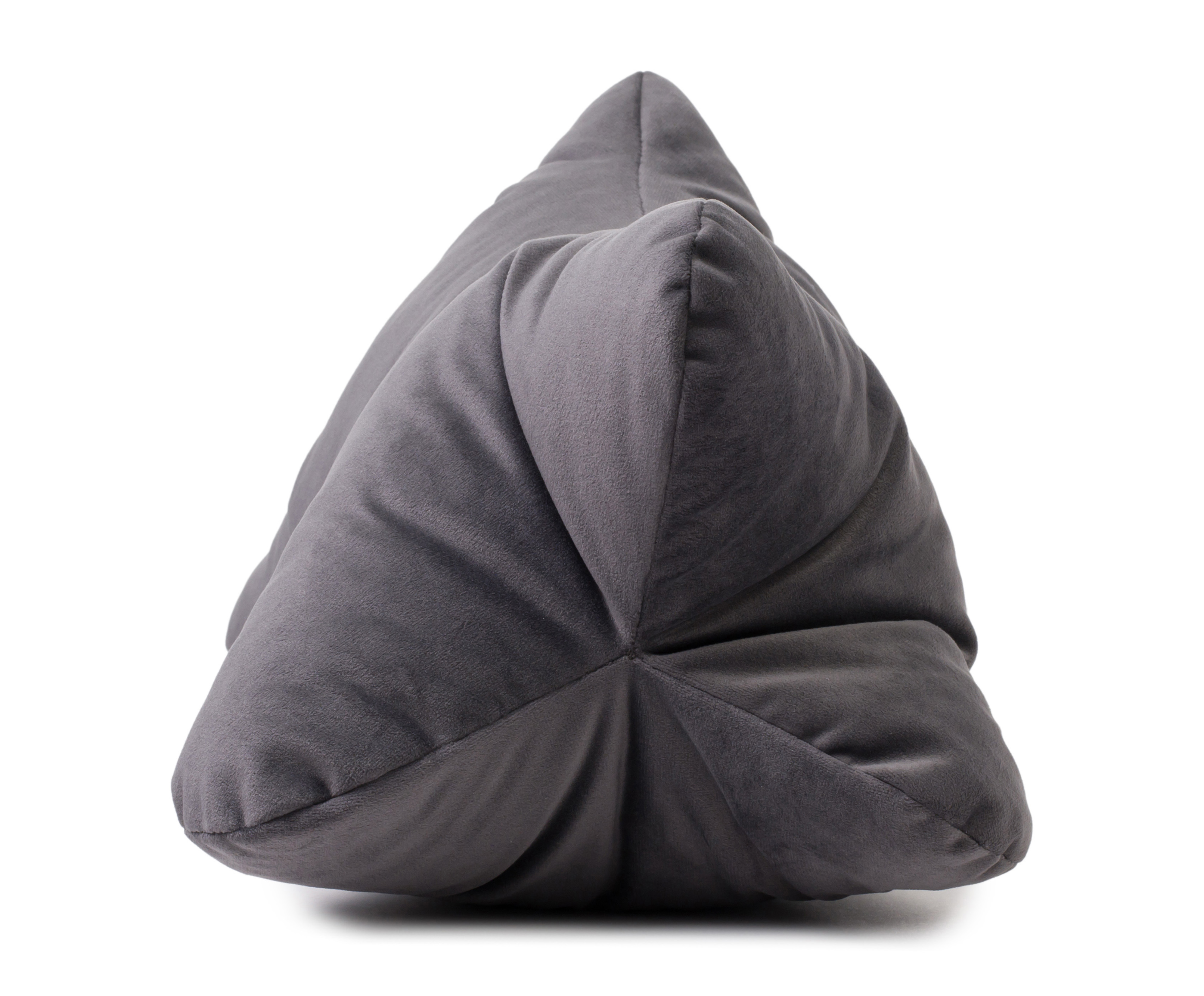 Lesekissen California, samtoptik - 40x25cm, 100% polyester, anthrazit