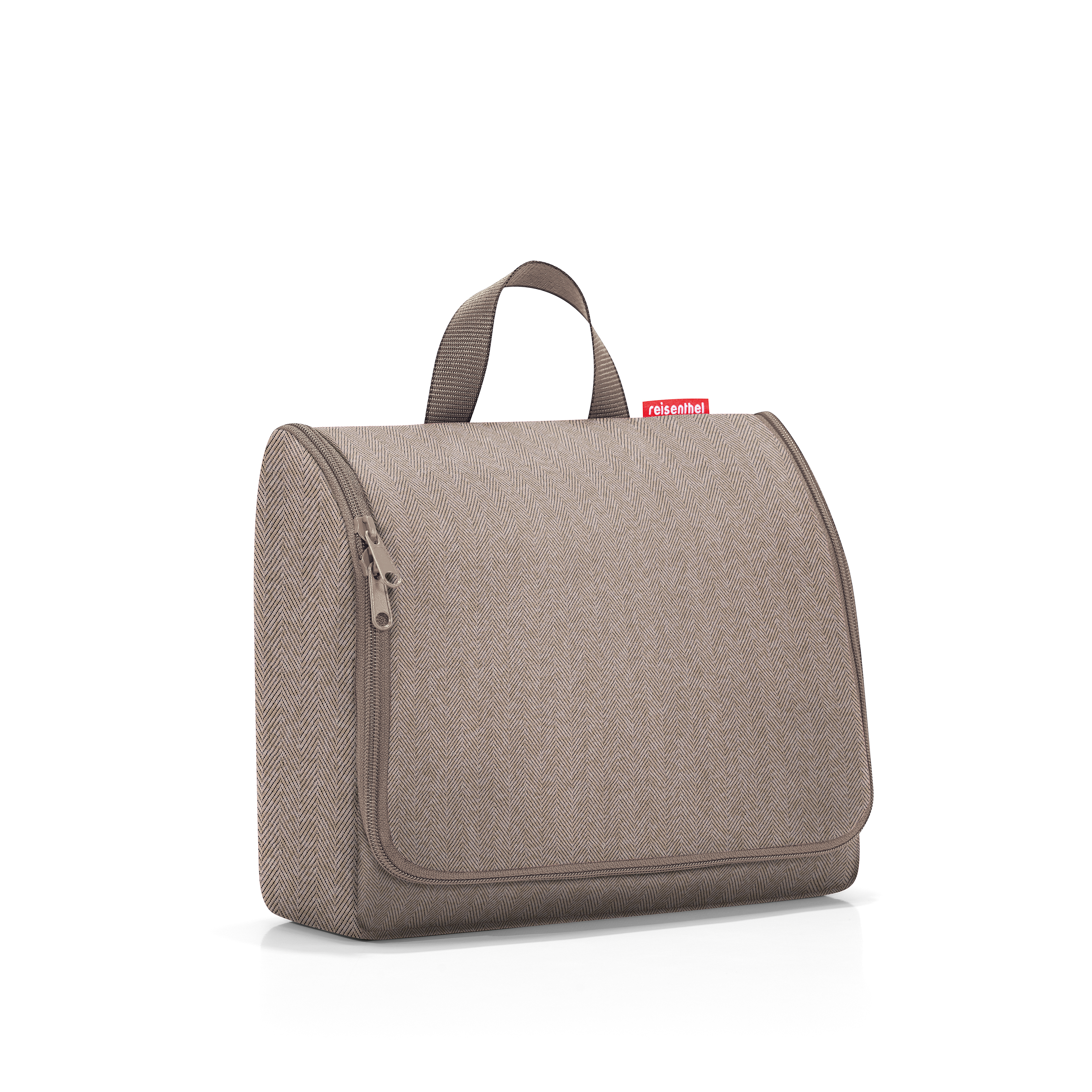 reisenthel, toiletbag XL  - herringbone mokka